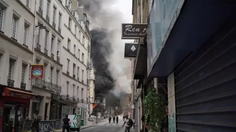VIDEO Explozie puternică în centrul Parisului: O clădire s-a prăbușit parțial, cel puțin 7 persoane rănite grav