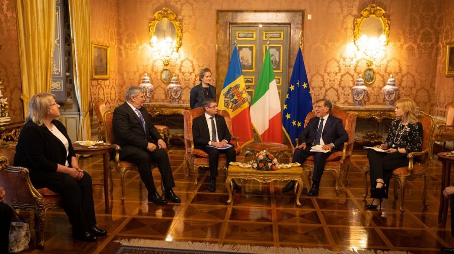 Republica Moldova poate conta pe susținerea Italiei în realizarea agendei sale europene, spun oficialii de la Roma