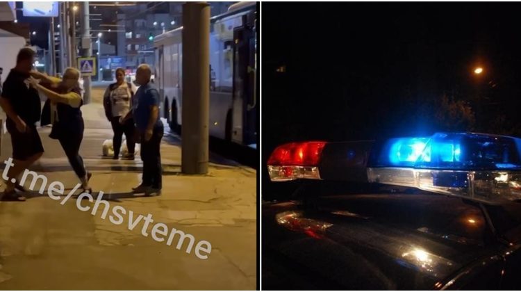VIDEO Șoferul unei rute de autobuz s-a luat la pumni cu un bărbat