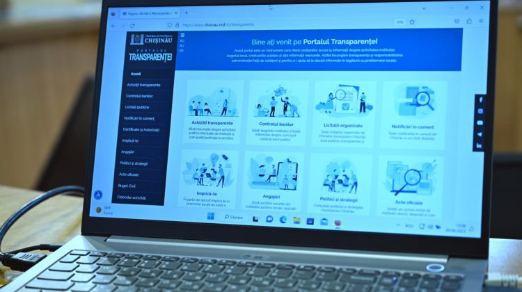 Municipalitatea a lansat „Portalul transparenței”. Ce informații pot găsit pe site cetățenii