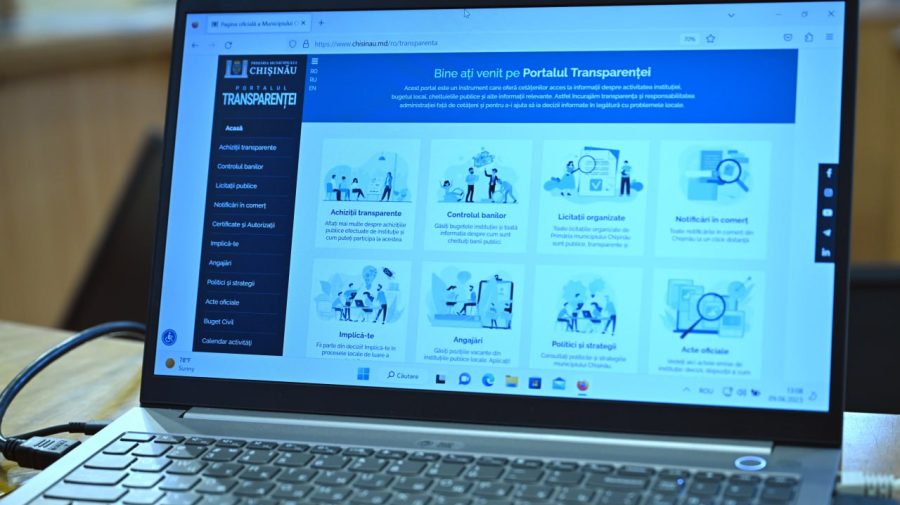 Municipalitatea a lansat „Portalul transparenței”. Ce informații pot găsit pe site cetățenii
