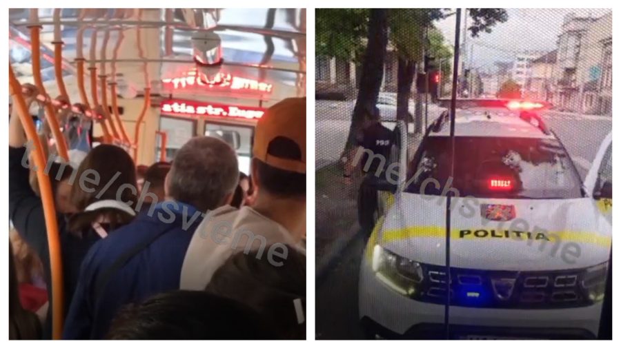 VIDEO Aveți grijă la lucrurile de preț! Un bărbat a încercat să fure un portofel, într-un troleibuz din Capitală