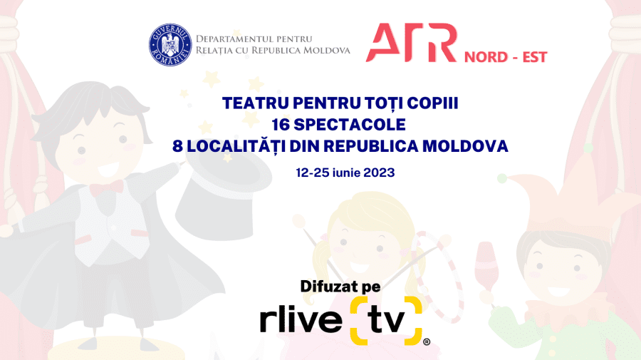 VIDEO Cultura unește malurile de Prut! În Moldova vor fi organizate 16 spectacole de teatru, cu sprijinul DRRM
