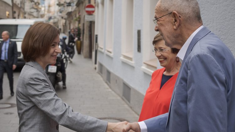 FOTO Șefa statului s-a întâlnit cu președintele Austriei și l-a invitat să viziteze Moldova