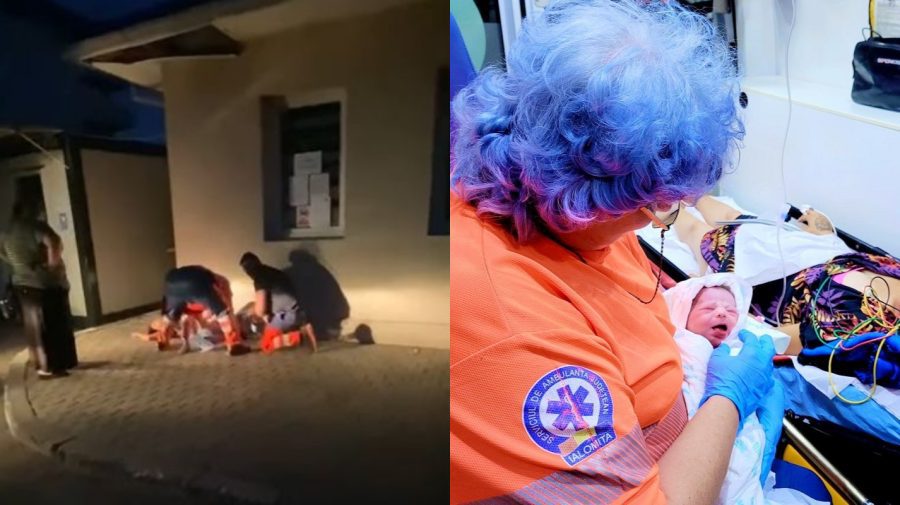 VIDEO cu impact emoțional! Scandal în România, după ce o femeie a născut pe trotuarul din fața spitalului