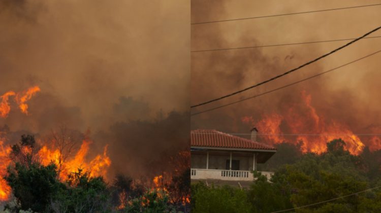 Grecia cere ajutorul UE! Incendiile de vegetație mistuie țara. Pompierii români deja intervin