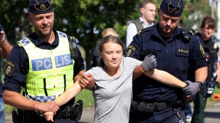 Activista ecologistă Greta Thunberg a fost arestată! Motivul
