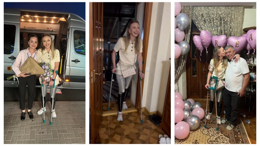 VIDEO Lacrimi de fericire! Marcela a revenit acasă din Germania: „Hai să vedem cum te descurci la scări, retrăiesc”