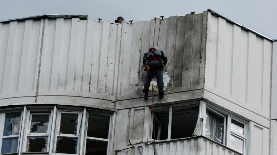 VIDEO Atac cu drone la Moscova, chiar în apropiere de Ministerul Apărării