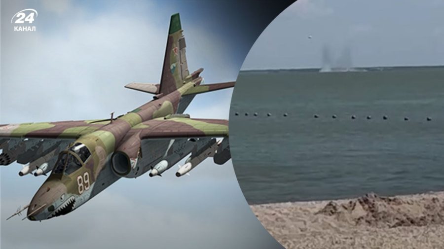 VIDEO Un avion de atac Su-25 a căzut în Marea Azov. Rușii care se odihneau pe plajă au urmărit moartea pilotului