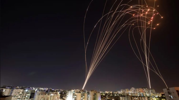 VIDEO Cinci rachete, lansate din Fâşia Gaza asupra Israelului