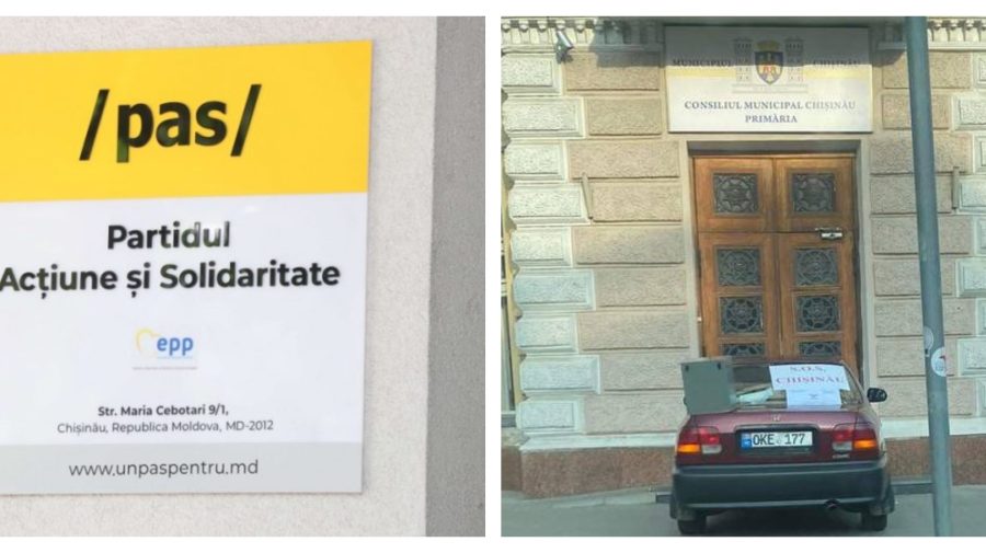 PAS din CMC neagă orice legătură cu bărbatul care a parcat la ușa Primăriei. Fracțiunea îl va da în judecată pe Ceban