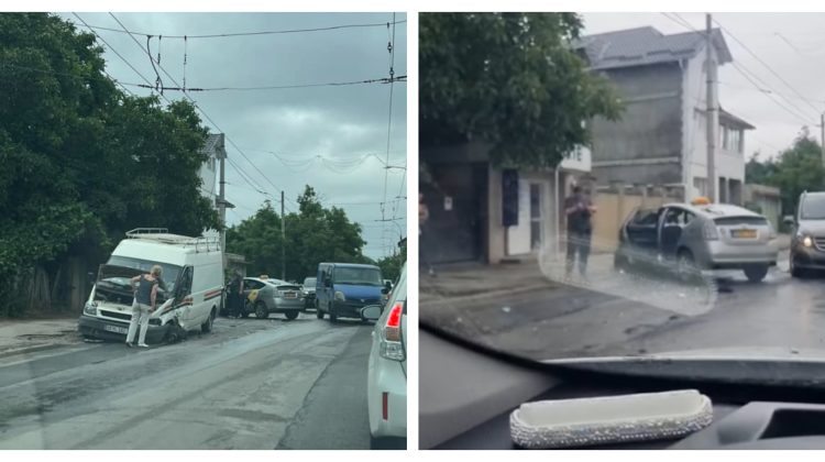 VIDEO Două mașini – avariate în urma impactului de la Durlești. Ce spune poliția
