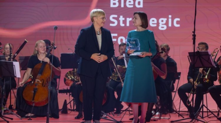 Maia Sandu, premiată de președinta Sloveniei pentru „curajul și calitățile de lider demonstrate în parcursul european”