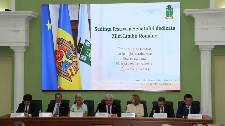 FOTO, VIDEO Ziua Limbii Române – marcată la Universitatea de Stat din Moldova. Rectorul a primit un ordin cultural