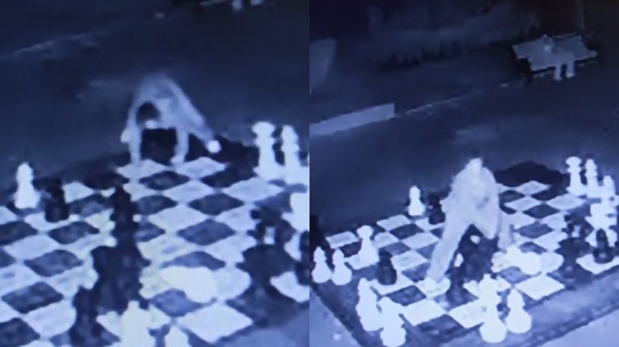 VIDEO cu un bărbat „pe cal” la Valea Morilor. Momentul în care un individ beat criță încearcă să joace șah, viral