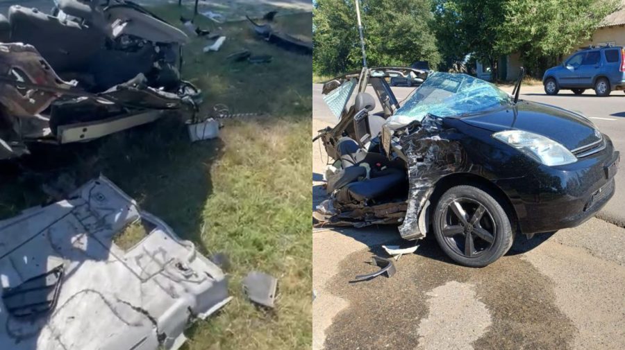 FOTO, VIDEO Șoferul din Toyota încerca să se ferească de o groapă! Precizările Poliției despre impactul din Cahul
