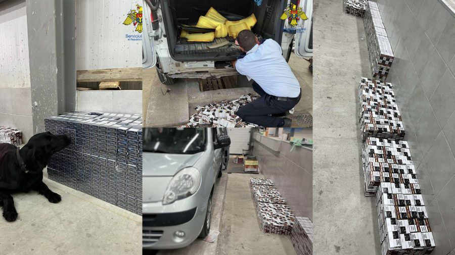 VIDEO 9700 de pachete de țigări contrafăcute, transportate din Ucraina spre Moldova. Momentul când sunt depistate