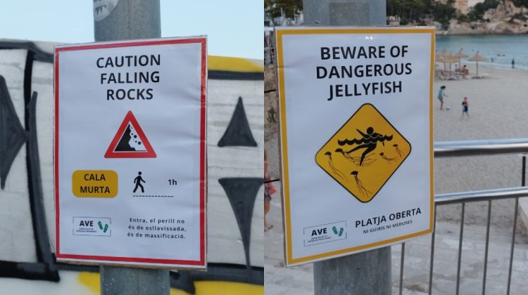 Spaniolii încearcă să alunge turiștii de pe plaje cu panouri de avertizare false