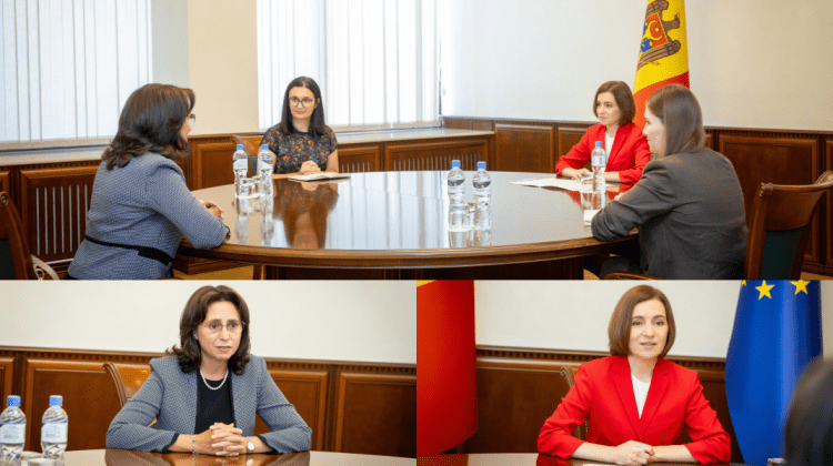 Maia Sandu a avut o întrevedere cu șefa oficiului Băncii Europene pentru Reconstrucție și Dezvoltare în Moldova