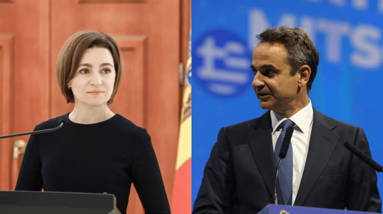 Maia Sandu se află într-o vizită de lucru în Grecia