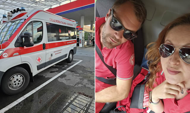 Doi voluntari italieni au adus cu ambulanța un pacient aflat în stare critică, din Italia în Republica Moldova