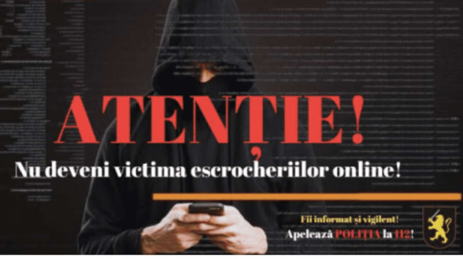 Escrocheriile în mediul online – tot mai frecvente! Poliția atenționează cetățenii despre riscuri