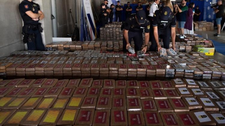 Spania anunță cea mai mare captură de cocaină din istoria țării