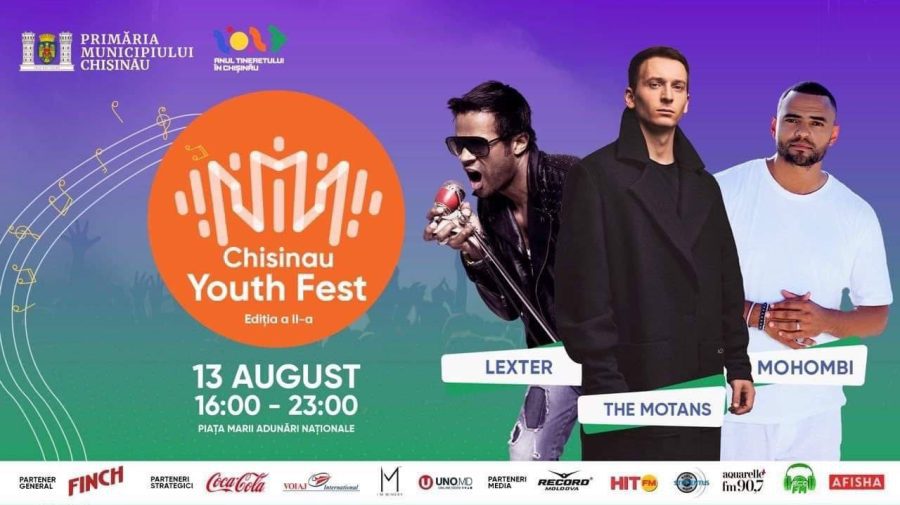 „Chișinău Youth Fest”, Ediția a II-a! În program: The Motans, Mohombi și Lexter. Mai sunt și alte surprize?
