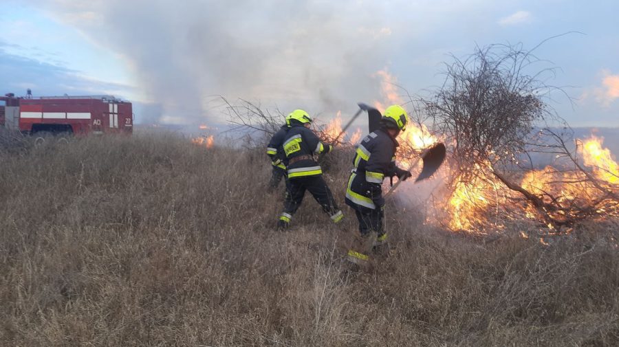 Incendiu pe suprafață extinsă la Stăuceni: Primarul roagă locuitorii să ajute la stingerea flăcărilor