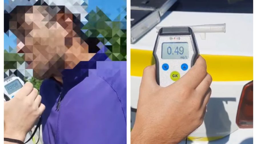 VIDEO Atenție, șofer beat prin Ialoveni! Nu avea permis de conducere și se deplasa haotic