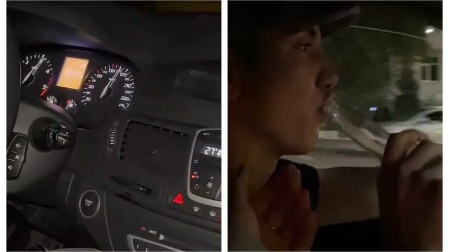 VIDEO Isprava unui șofer te lasă fără cuvinte: Conducea cu berea în mână și cu 150 km/h prin Orhei