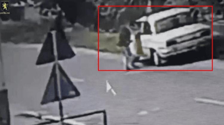 VIDEO Un VAZ – furat de la poarta unui bărbat din Ocnița. Poliția a reținut un suspect
