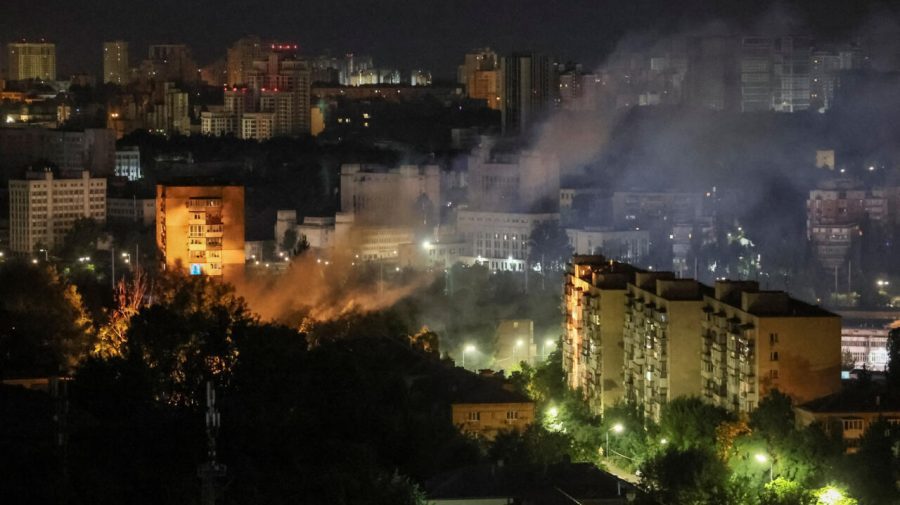Ucraina: Atac cu drone ruseşti asupra Kievului
