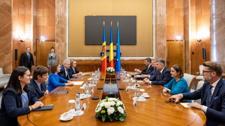 Premierul român, după ce s-a întâlnit cu Maia Sandu: România susține asocierea R. Moldova cu I3M și integrarea ei în UE