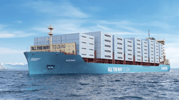Ursula von der Leyen a lansat prima navă portcontainer alimentată cu metanol curat, fabricat cu energie solară
