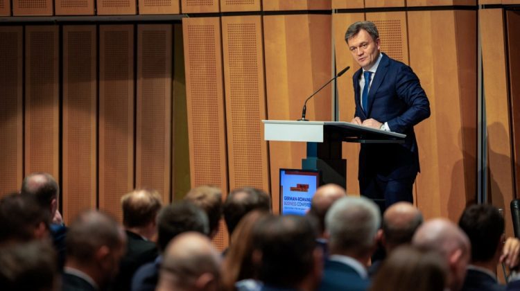 FOTO Premierul Dorin Recean către oameni de afaceri, la Berlin: „Suntem un partener de încredere pentru investitori”