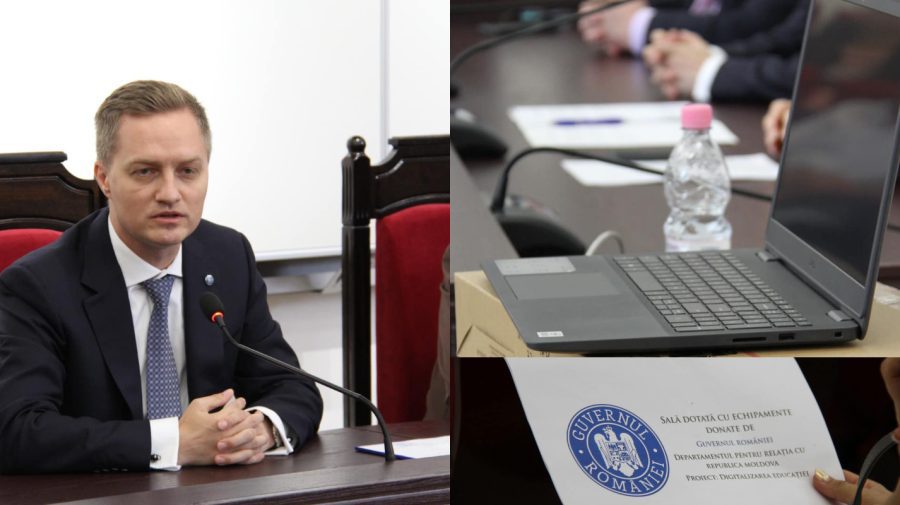FOTO Laptopuri pentru școlile din Republica Moldova! DRRM a dotat 70 de instituții de învățământ