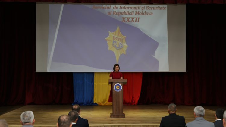 Maia Sandu, mesaj pentru ofițerii SIS: Mizăm pe capacitatea SIS de a anticipa, avertiza și preveni amenințările