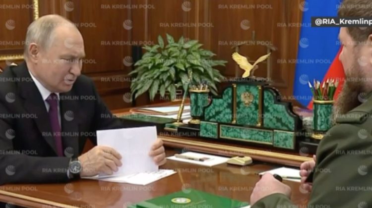 VIDEO Putin s-a întâlnit cu Kadîrov. Despre război: „Dacă nu vă vom îndeplini ordinul, atunci nu putem trăi în Rusia”
