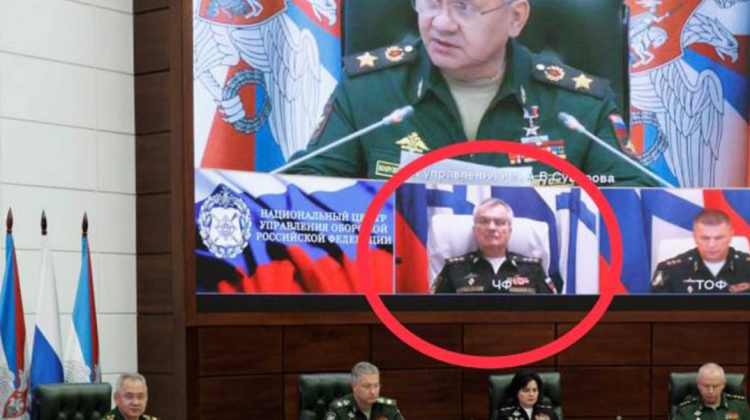 Rusia publică imagini cu comandantul Flotei ruse la Marea Neagră după ce Ucraina revendică uciderea acestuia