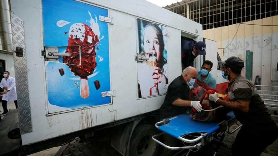 VIDEO Șocant! Cadavrele din Gaza sunt depozitate în camioane pentru îngheţată