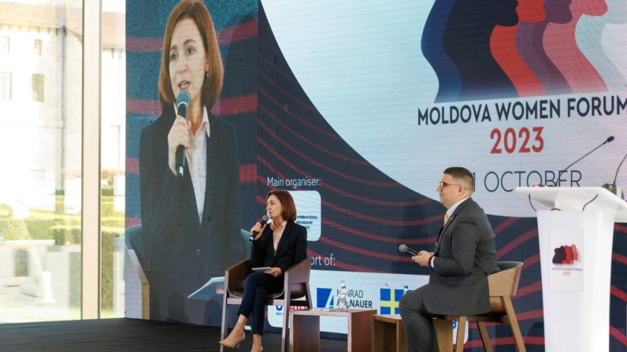 Maia Sandu, despre moldovence: „În Parlament avem 40% de deputate și fiecare a 5-a Primărie este condusă de o femeie”