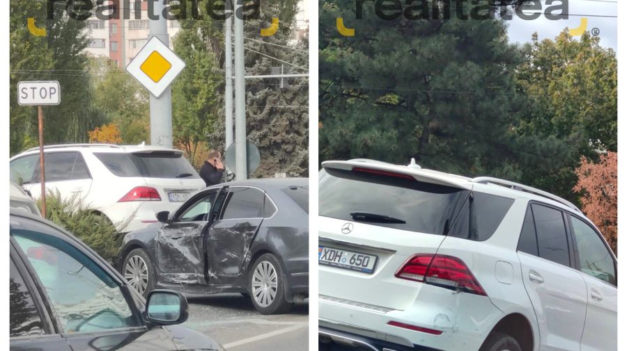 FOTO Accident în sectorul Botanica. Trei mașini au fost avariate