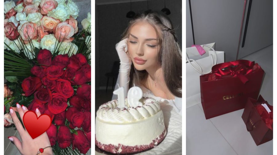 FOTO, VIDEO Andreea Bostanica – „scăldată” în flori și cadou de 3500 euro. A împlinit 19 ani
