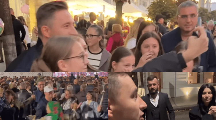 VIDEO Emilian Crețu „a furat” publicul de Hramul Orașului. Renato Usatîi și primarul de Negureni i-au stat în umbră