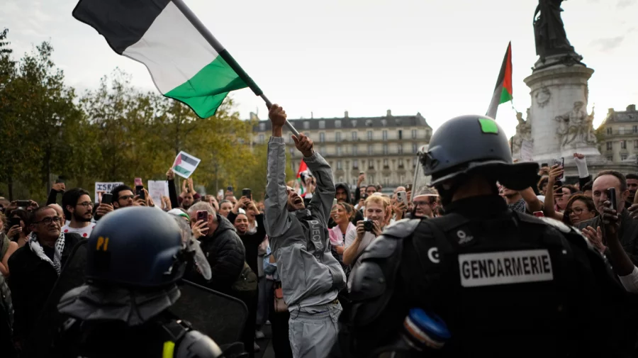 VIDEO Manifestații pro-palestiniene în mai multe orașe din Franța, în ciuda faptului că au fost interzise