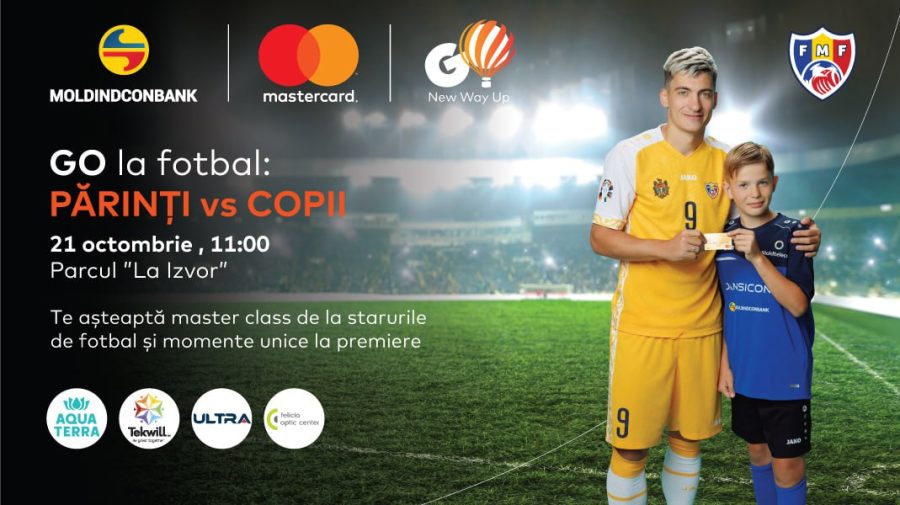 Moldindconbank invită la un masterclass susținut de fotbaliști renumiți și la un meci inedit