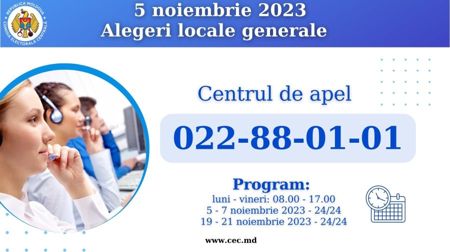 24/24! Câți moldoveni au sunat duminică la Centrul de Apel al CEC