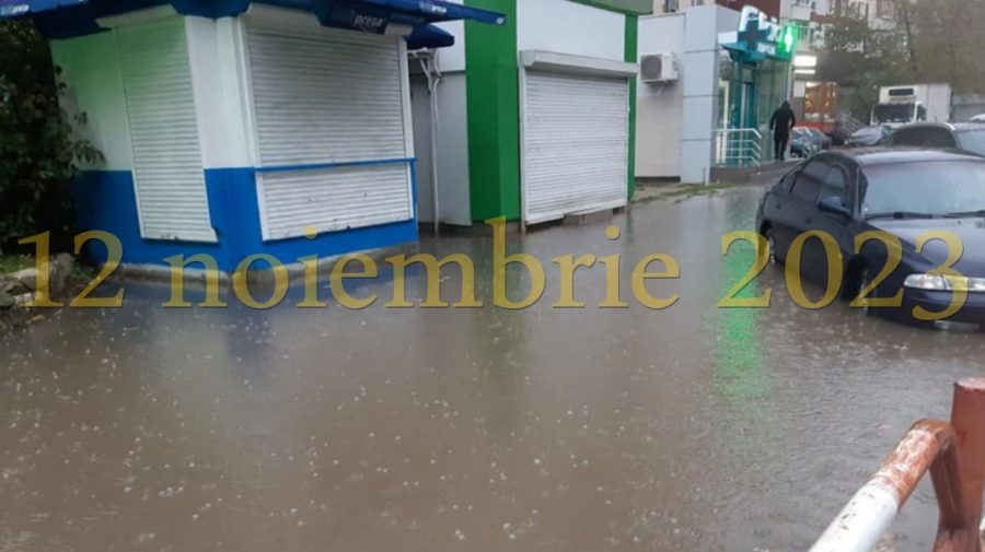Apă pe străzile din capitală! Plouă în toată țara. Meteorologii au emis și cod galben de intensificări ale vântului